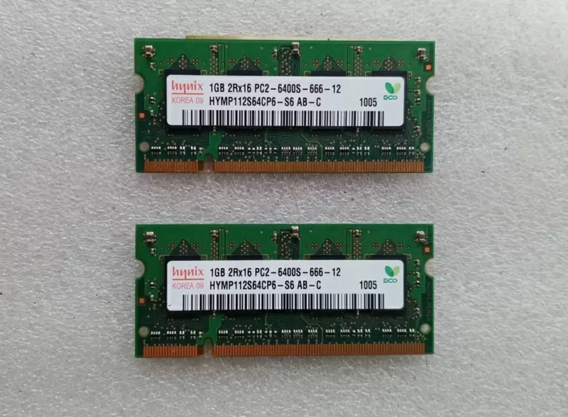 Память DDR-2 две 1Гб+1Гб  