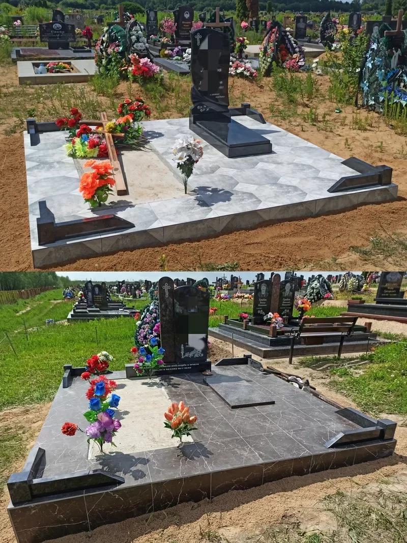 Благоустройство захоронений под ключ. Барановичи/район. Ляховичи  2