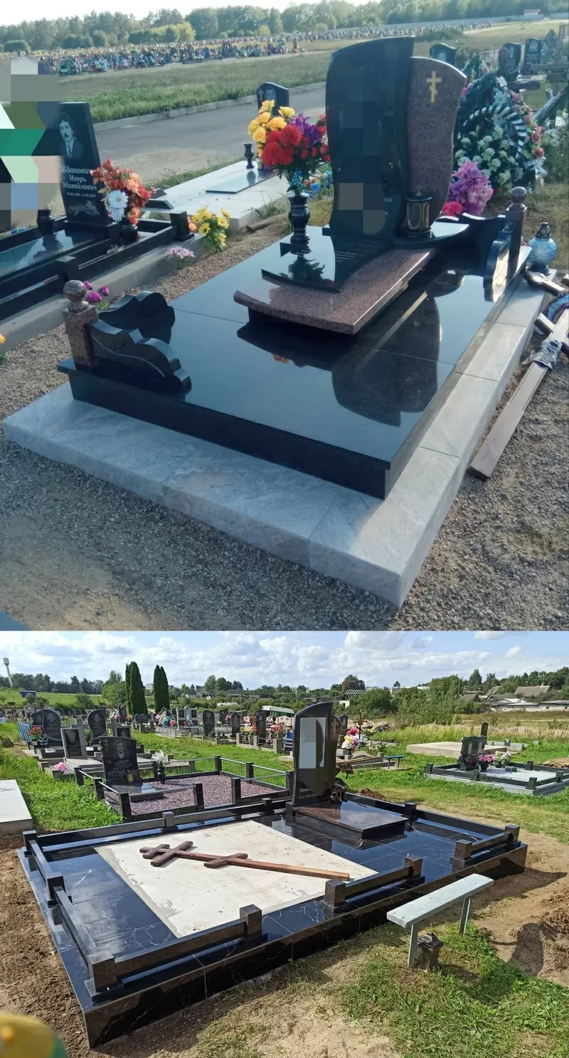 Благоустройство захоронений под ключ. Барановичи/район. Ляховичи  3