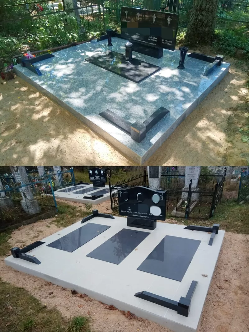 Благоустройство захоронений под ключ. Барановичи/район. Ляховичи  4