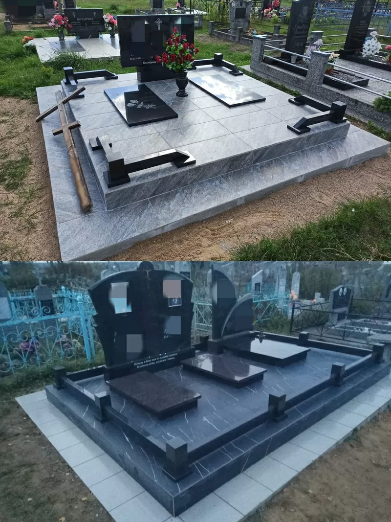 Благоустройство захоронений под ключ. Барановичи/район. Ляховичи  6